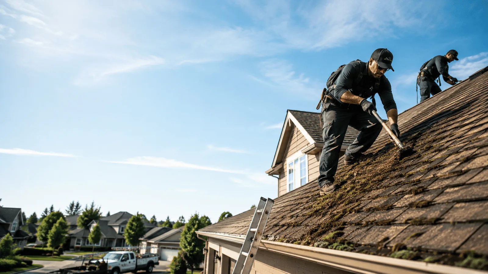 Roof Moss Removal in De Graff, OH near me